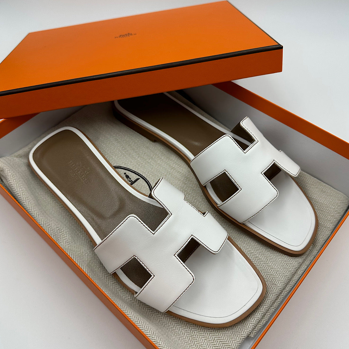 Sandales Oran box blanc