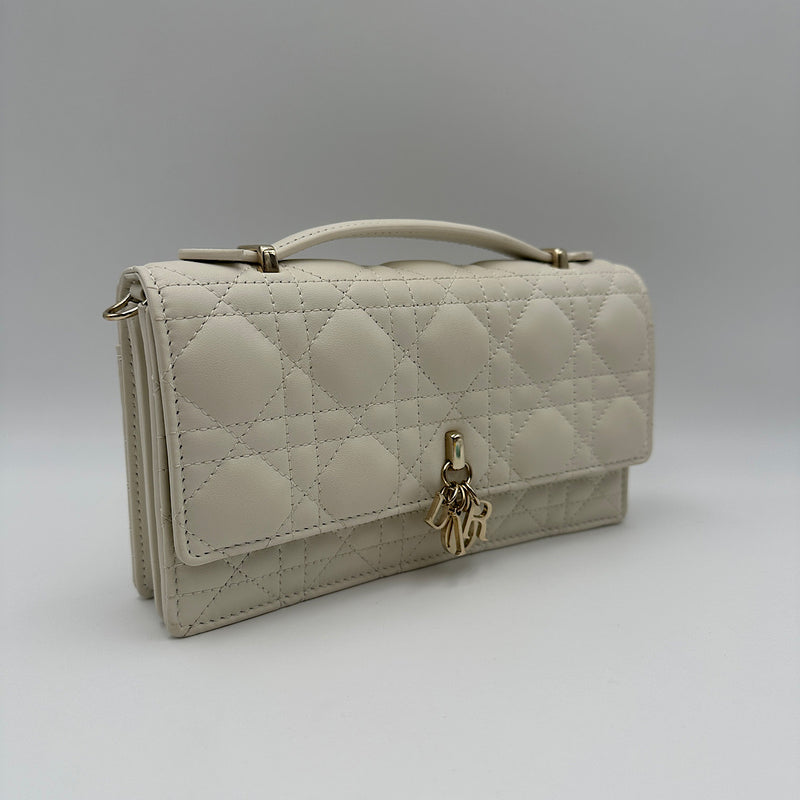 Mini sac My Dior agneau latte