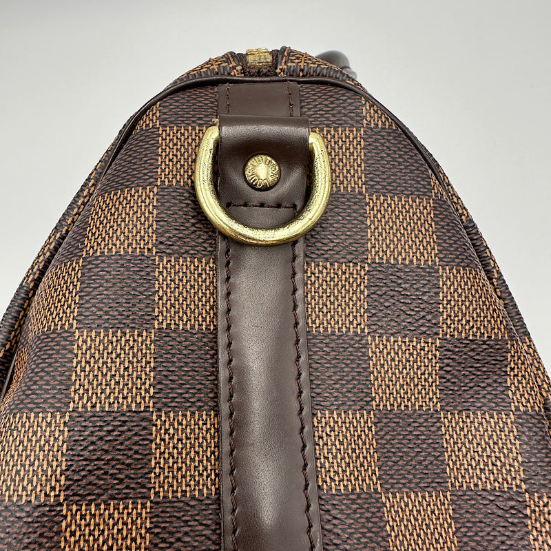 Speedy bandoulière 25 damier ébène