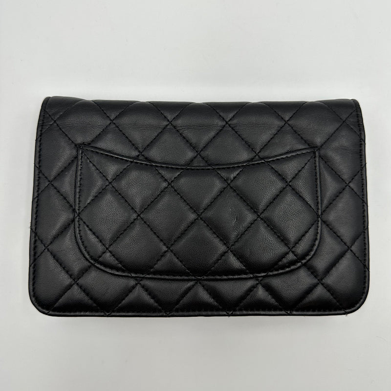 Wallet on chain Classique agneau noir