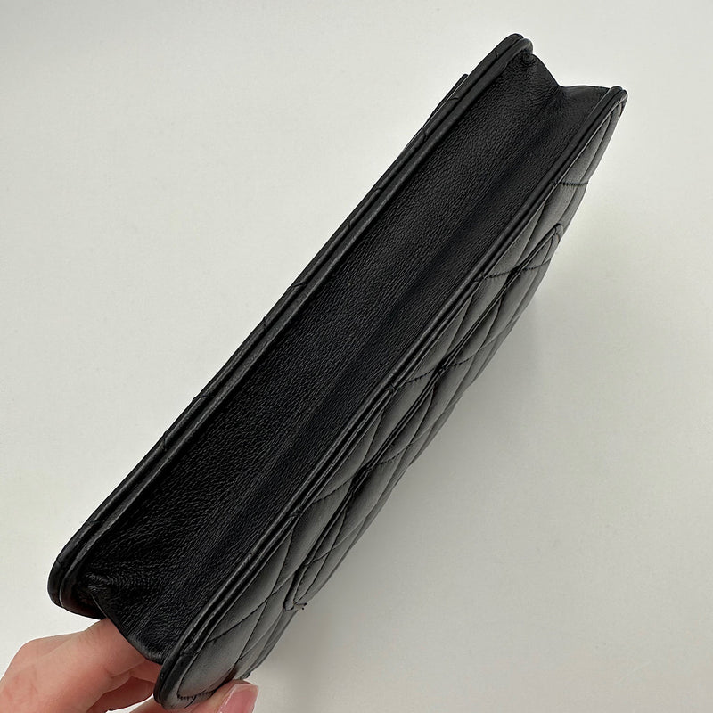 Wallet on chain Classique agneau noir