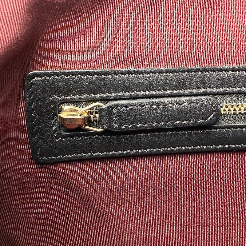 Grande pochette 2.55 veau vieilli noir