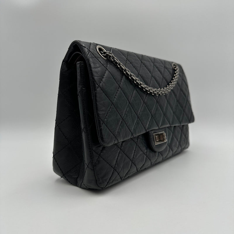 2.55 28 cm veau vieilli noir