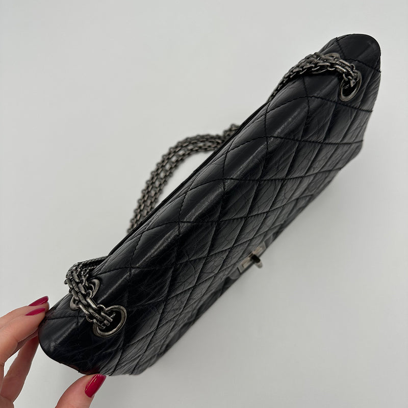 2.55 28 cm veau vieilli noir