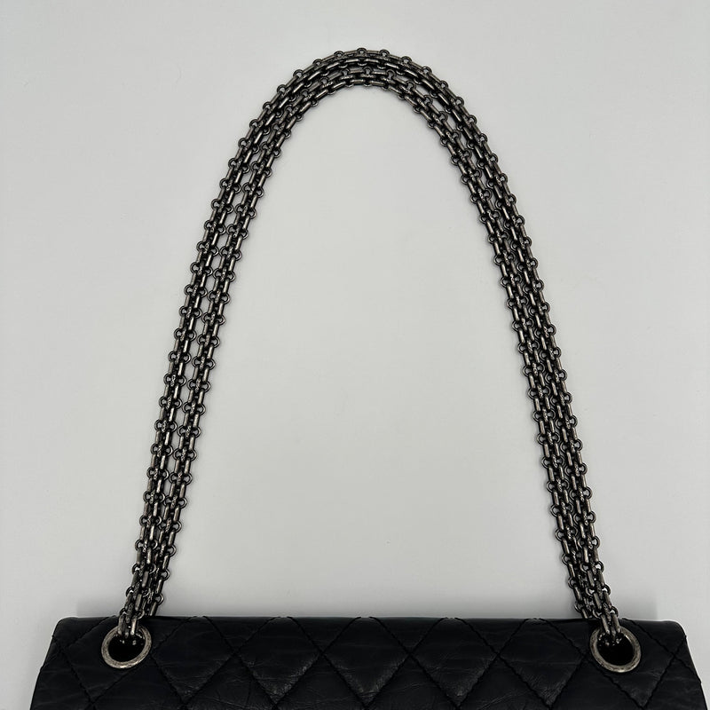 2.55 28 cm veau vieilli noir