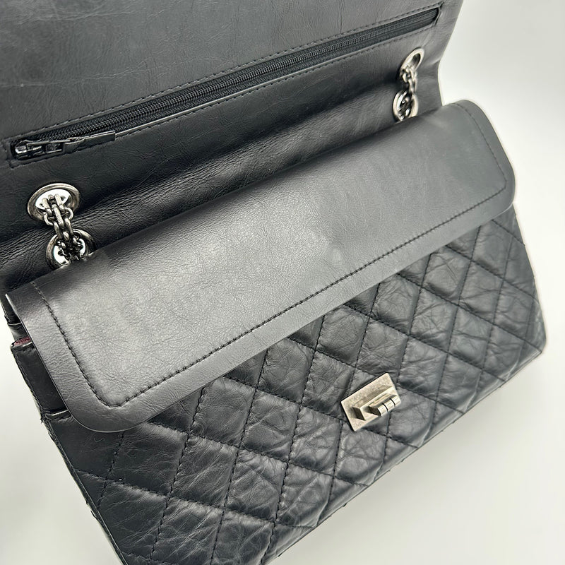 2.55 28 cm veau vieilli noir