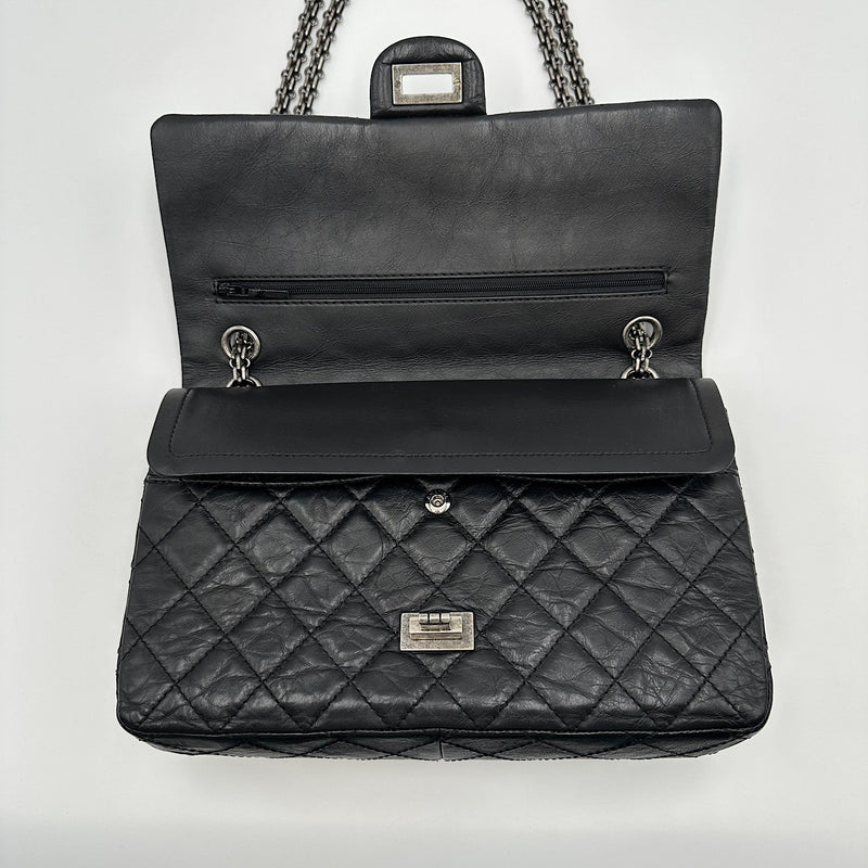 2.55 28 cm veau vieilli noir
