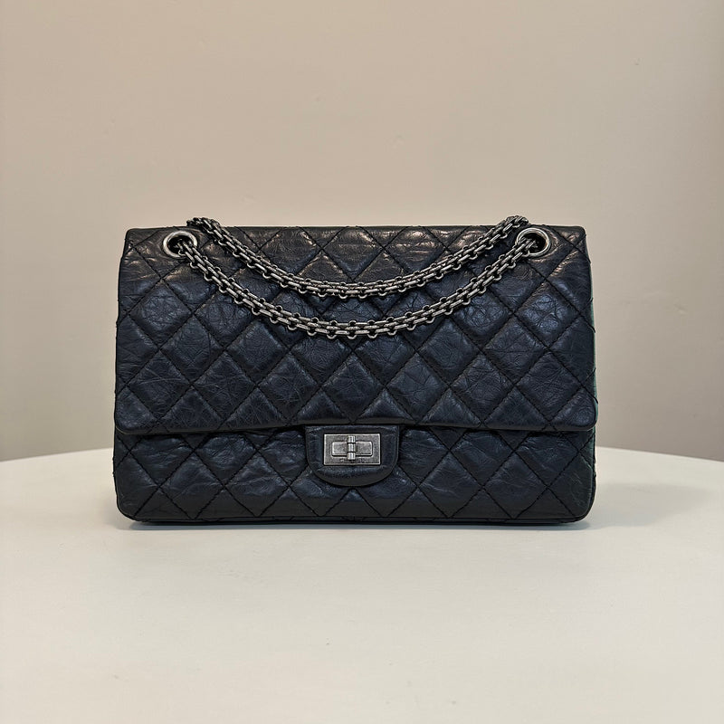 2.55 28 cm veau vieilli noir