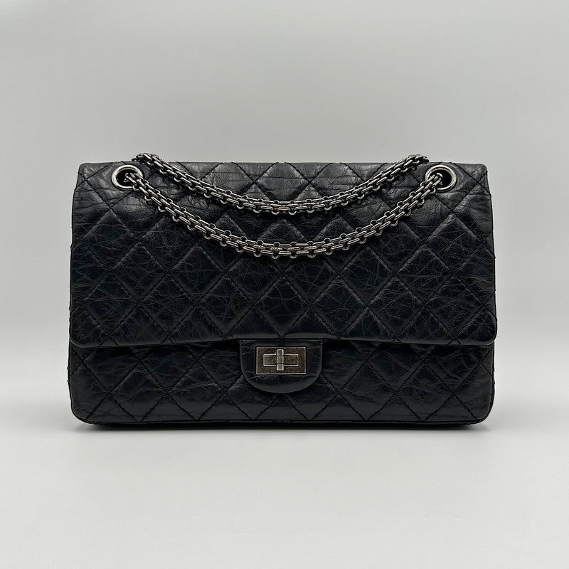 2.55 28 cm veau vieilli noir