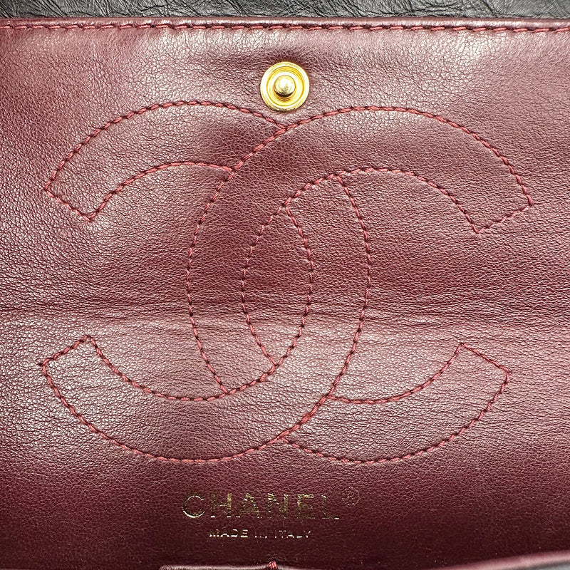 2.55 28 cm veau vieilli noir & or