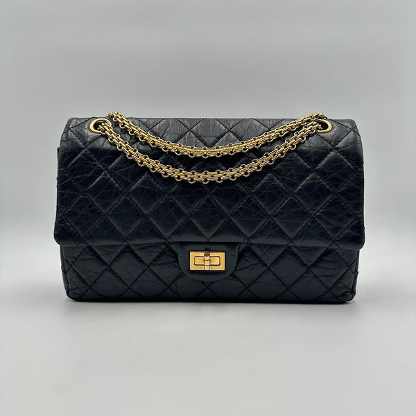 2.55 28 cm veau vieilli noir & or