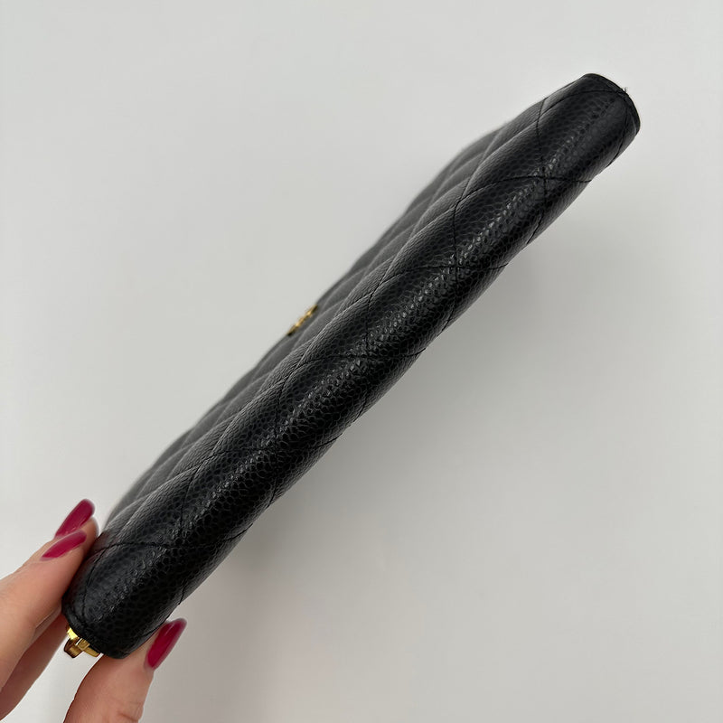 Long portefeuille zippé classique