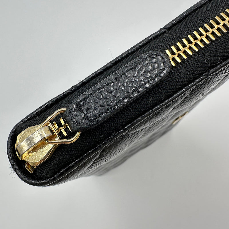 Long portefeuille zippé classique