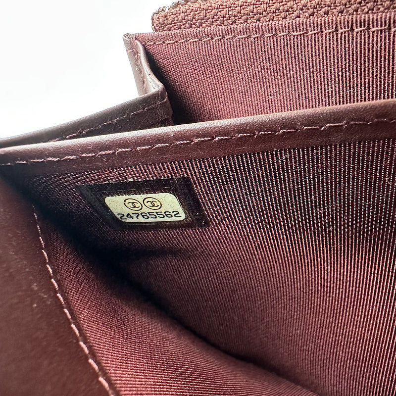 Long portefeuille zippé classique