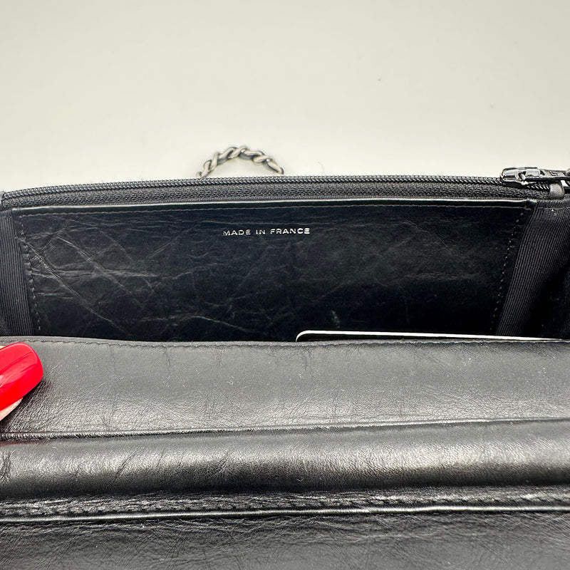 Wallet on chain 2.55 veau vieilli noir