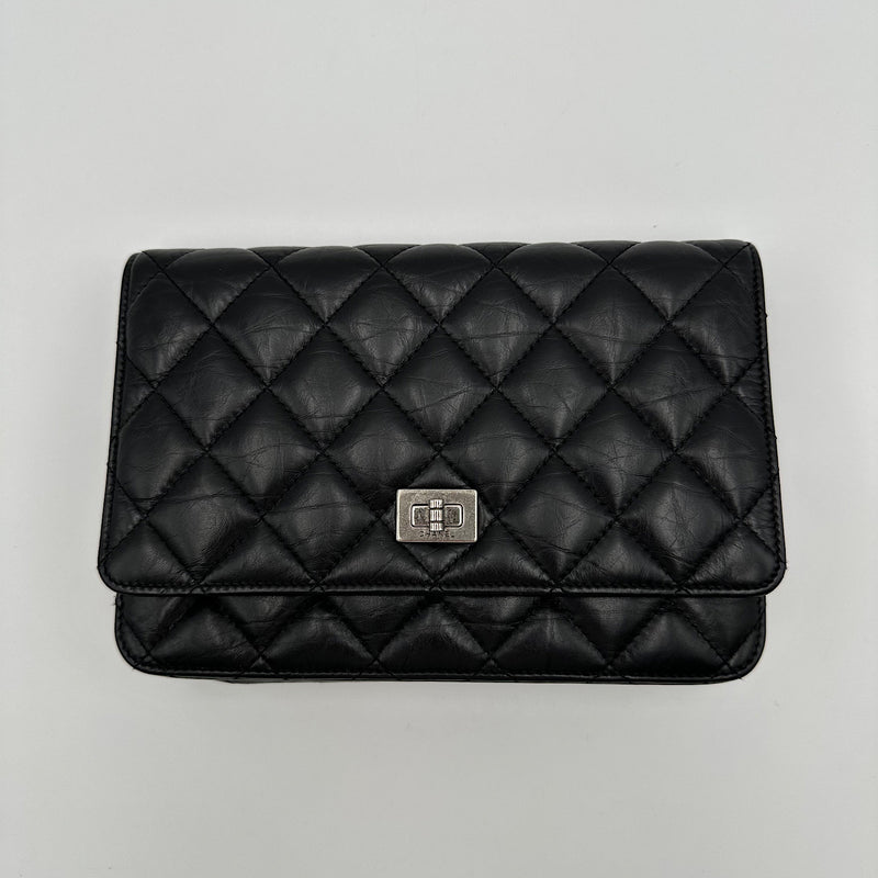 Wallet on chain 2.55 veau vieilli noir