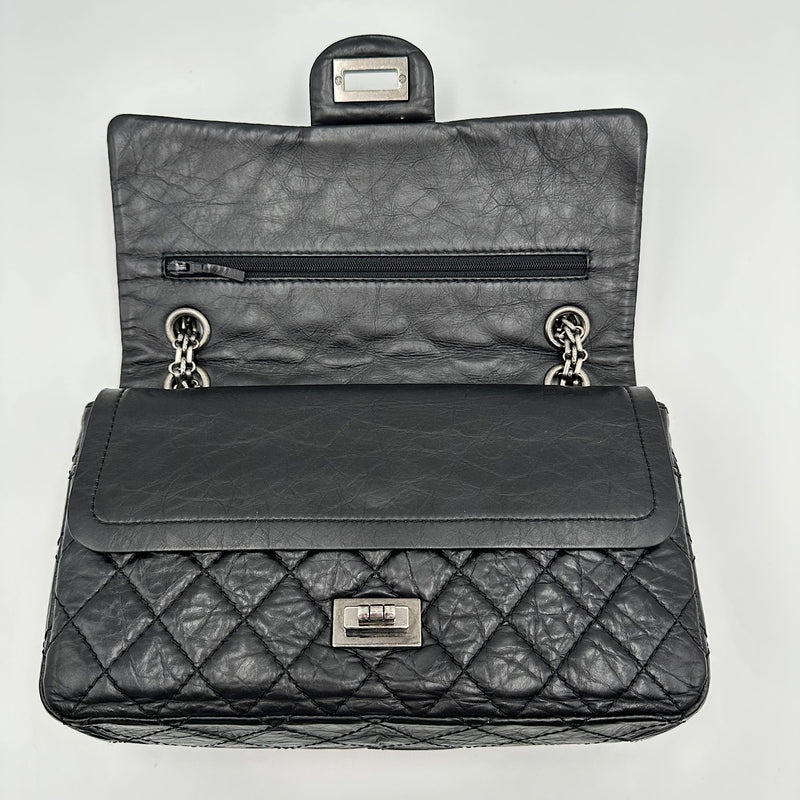 2.55 24 cm veau vieilli noir