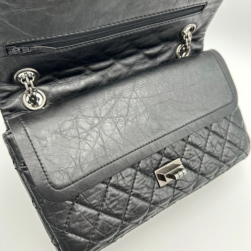 2.55 24 cm veau vieilli noir