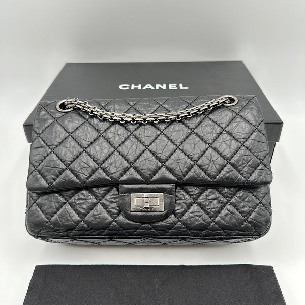 2.55 24 cm veau vieilli noir