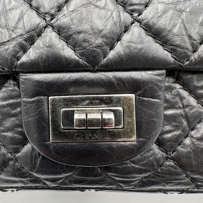 2.55 24 cm veau vieilli noir