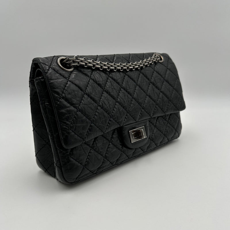 2.55 24 cm veau vieilli noir