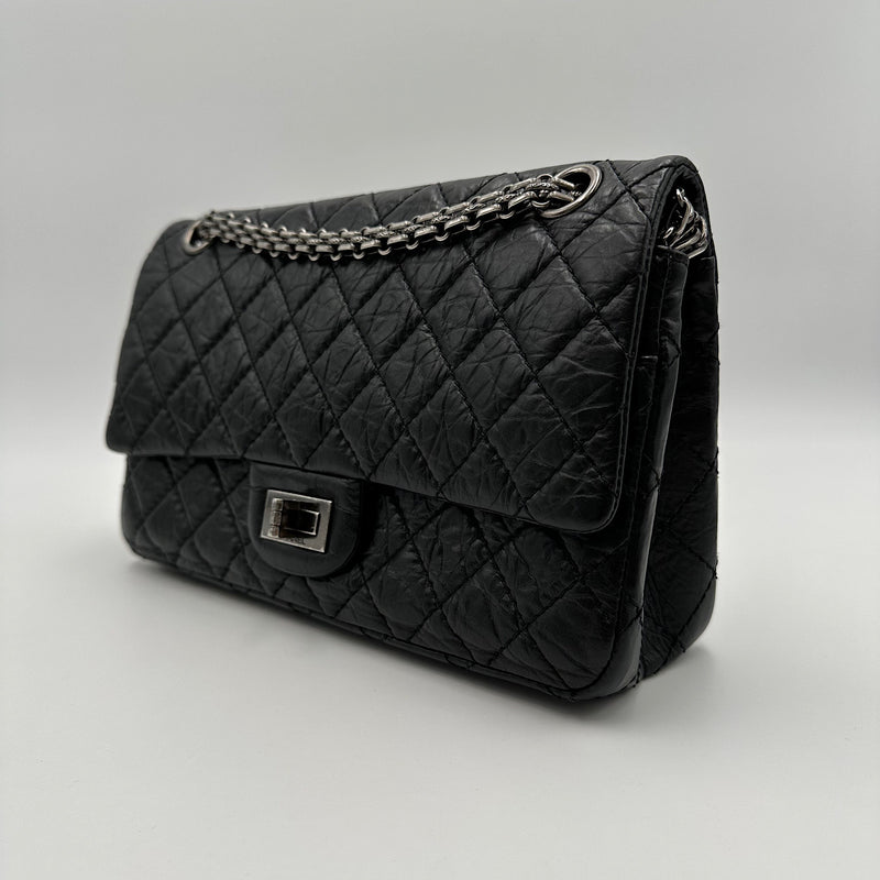 2.55 24 cm veau vieilli noir