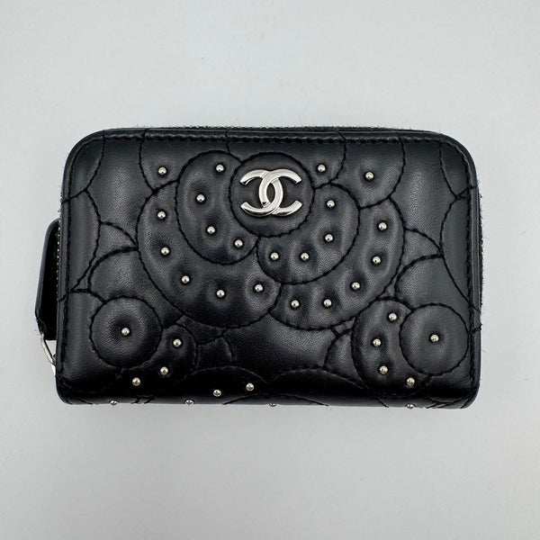 Porte-monnaie zippé camélia