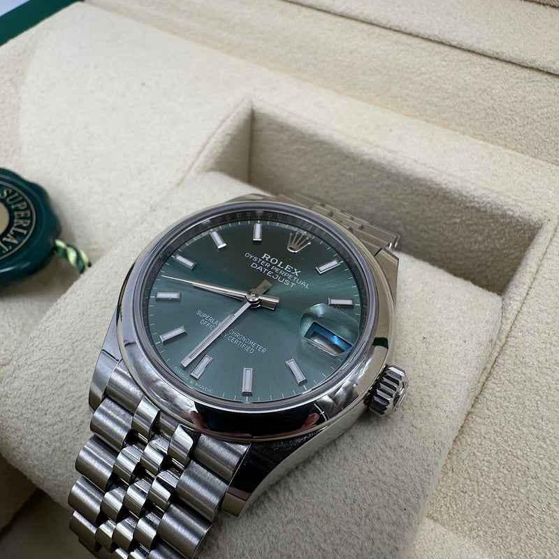 Montre Datejust 31 vert menthe