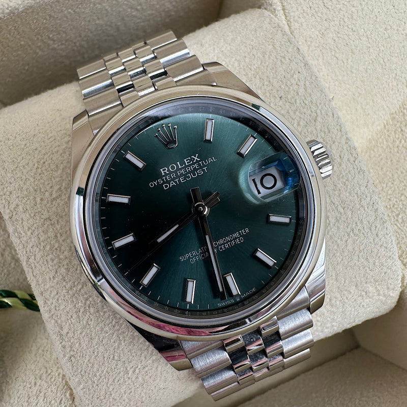 Montre Datejust 31 vert menthe