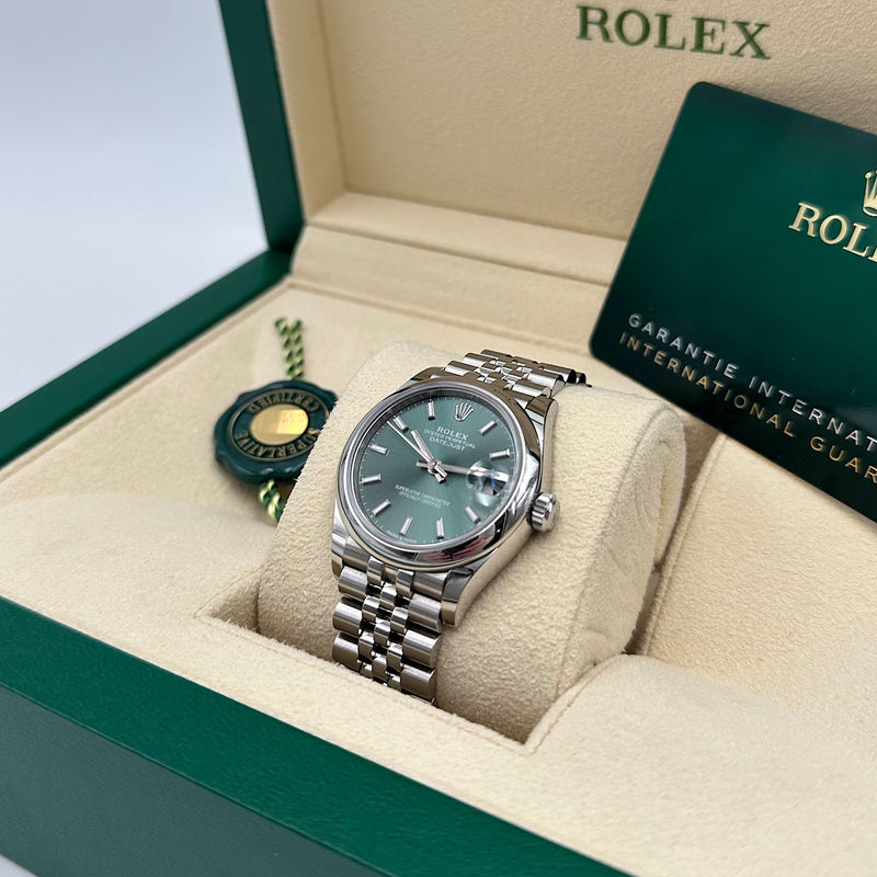 Montre Datejust 31 vert menthe