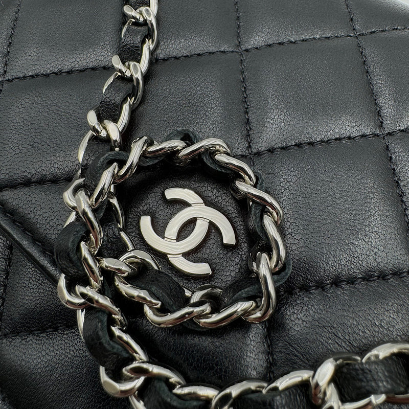 Wallet on chain classique agneau noir