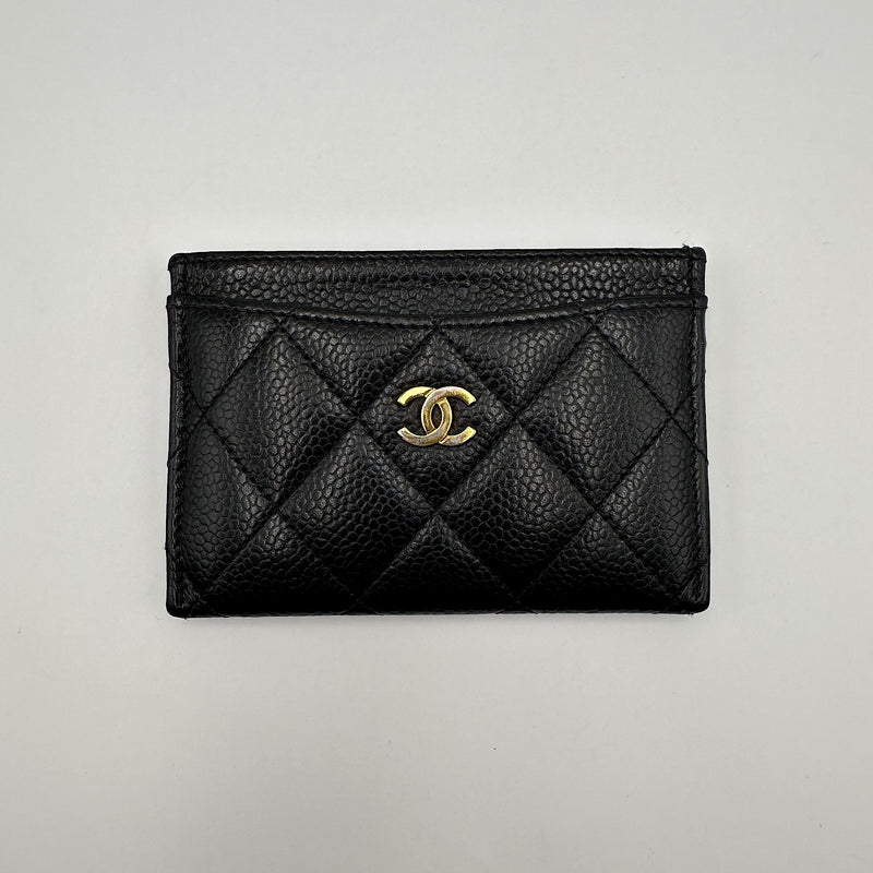 Porte-cartes classique caviar