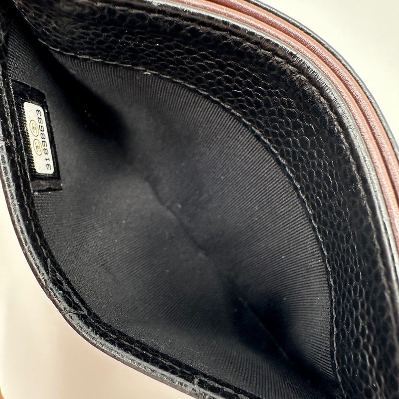Porte-cartes classique caviar