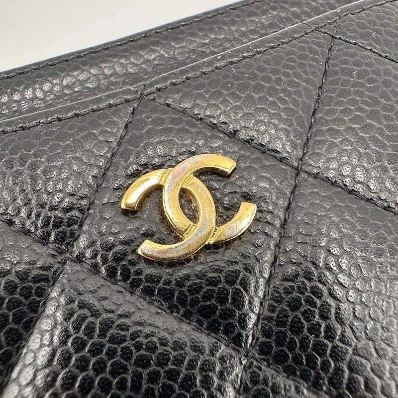 Porte-cartes classique caviar