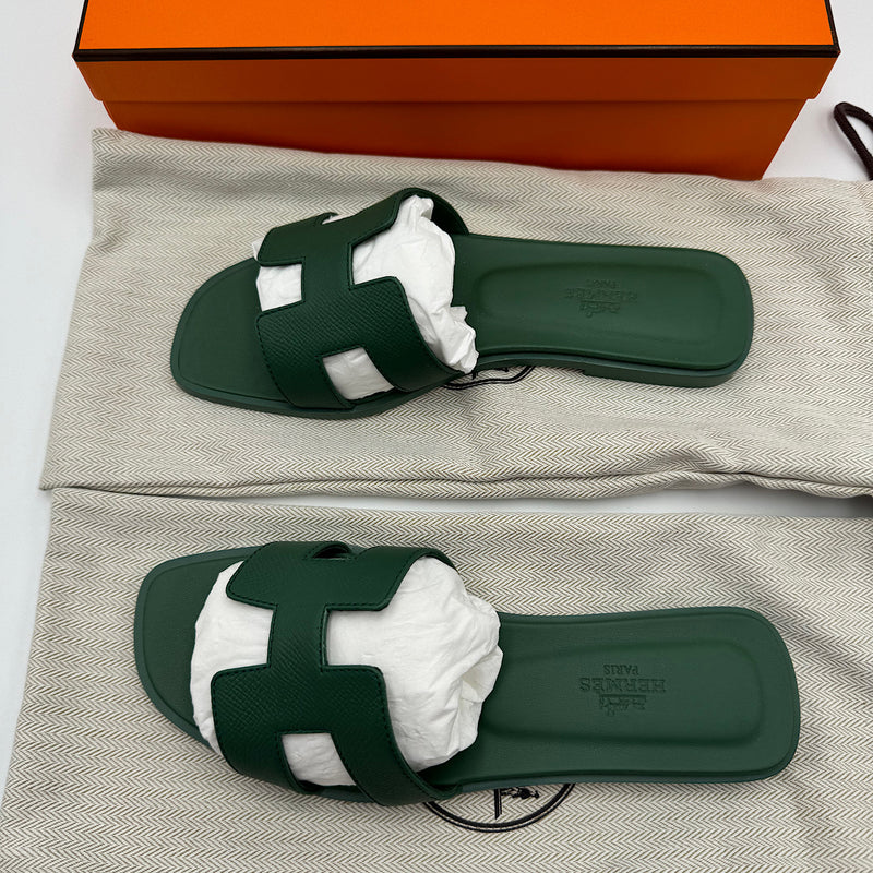 Sandales Oran T.36 1/2 vert lierre