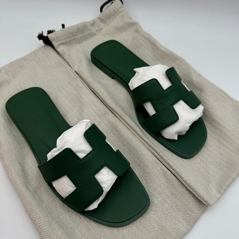 Sandales Oran T.36 1/2 vert lierre