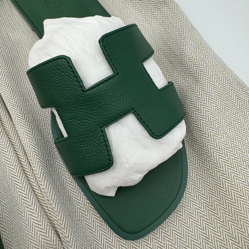 Sandales Oran T.36 1/2 vert lierre