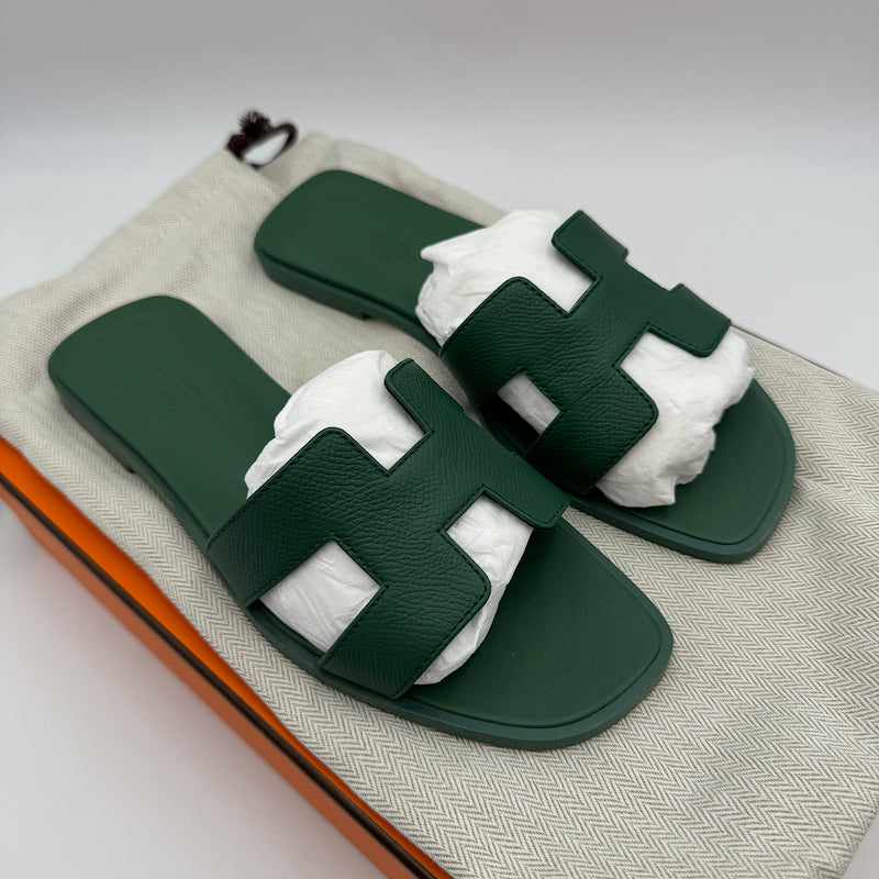 Sandales Oran T.36 1/2 vert lierre