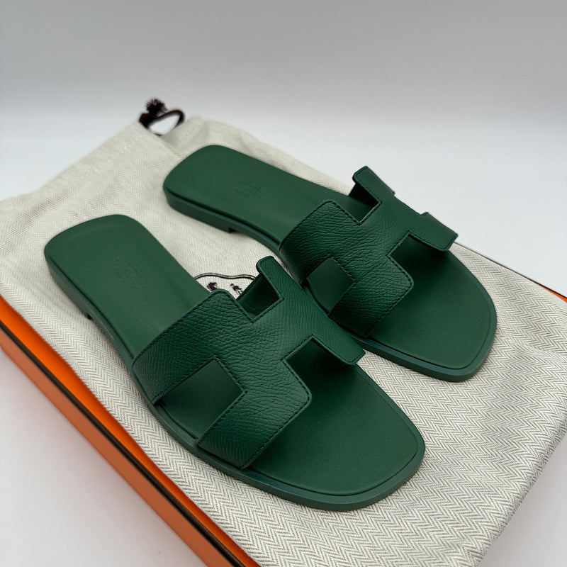 Sandales Oran T.36 1/2 vert lierre
