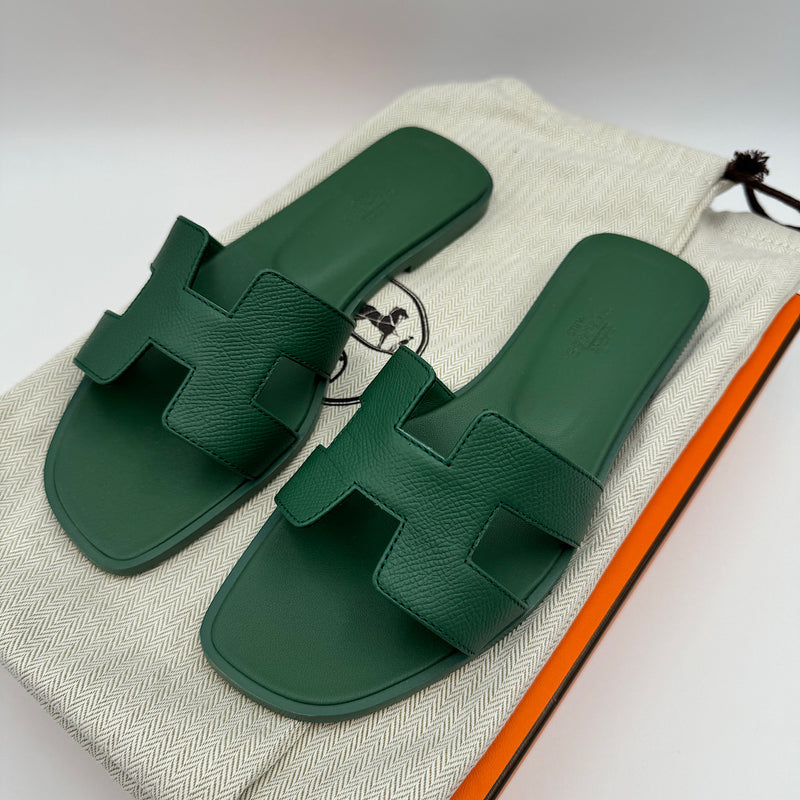 Sandales Oran T.36 1/2 vert lierre