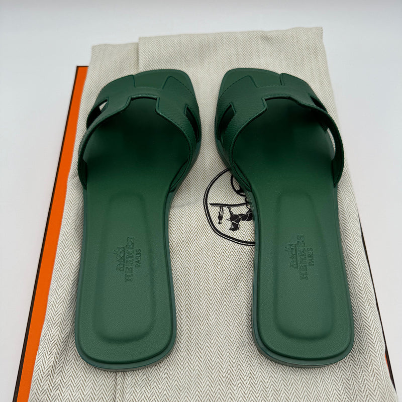 Sandales Oran T.36 1/2 vert lierre