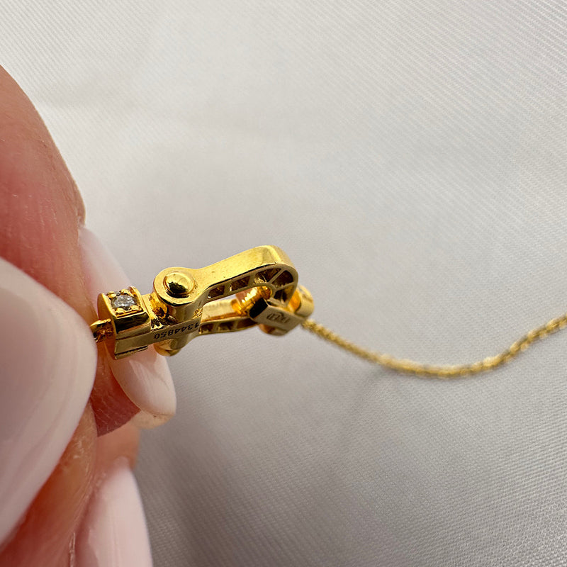 Collier Force 10 or jaune