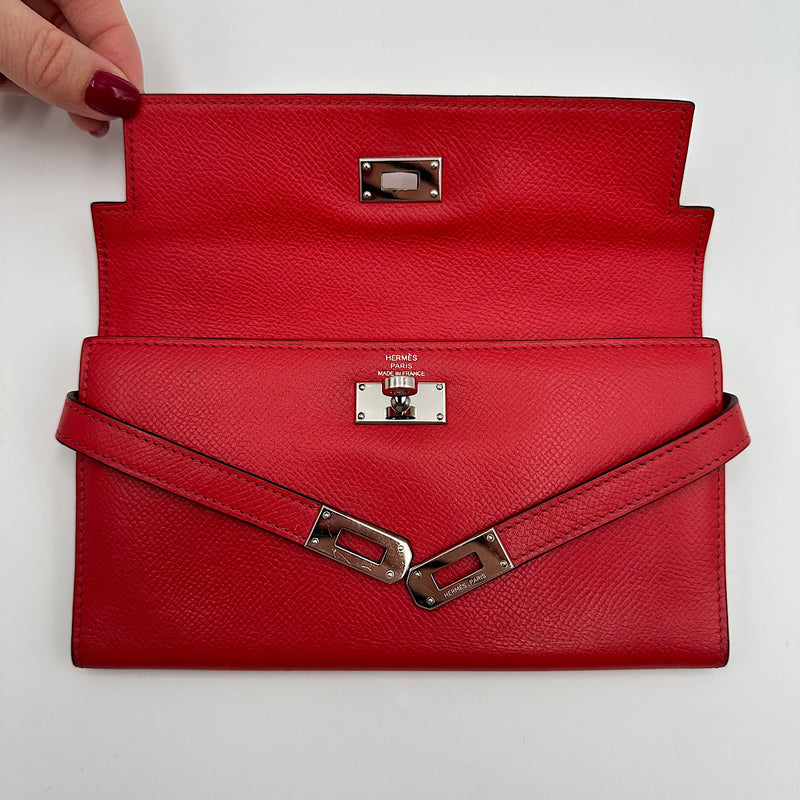Portefeuille Kelly epsom rouge