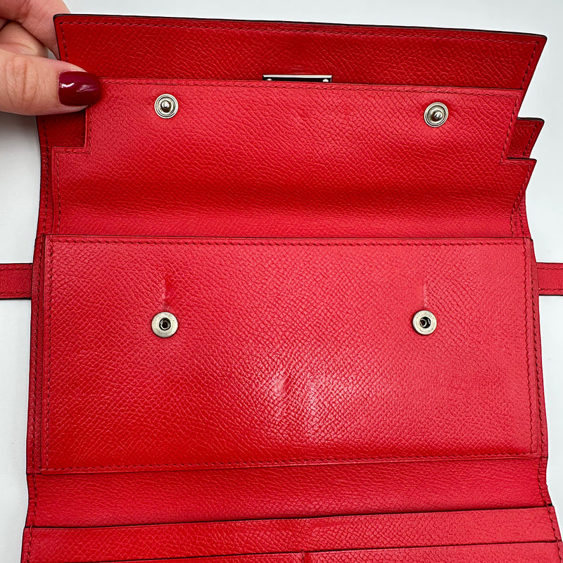 Portefeuille Kelly epsom rouge