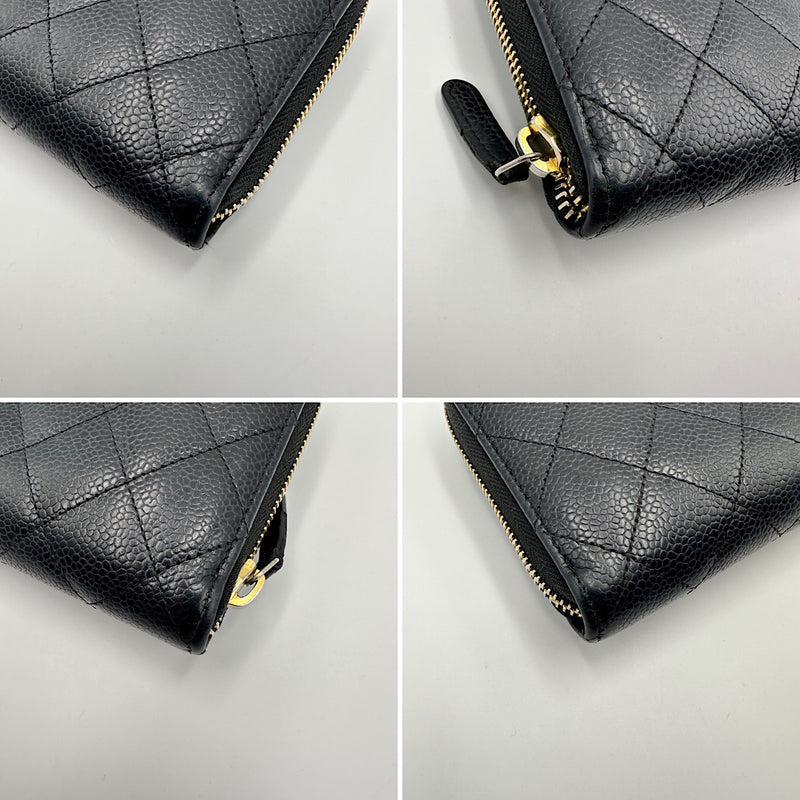 Portefeuille zippé classique