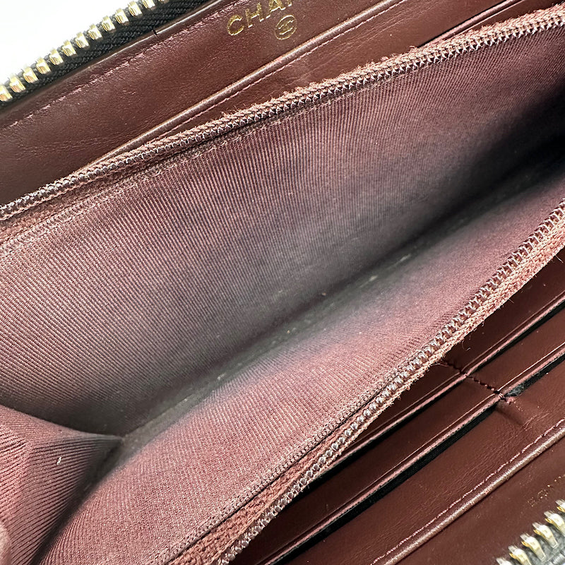 Portefeuille zippé classique