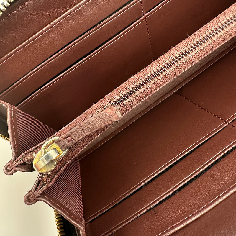 Portefeuille zippé classique