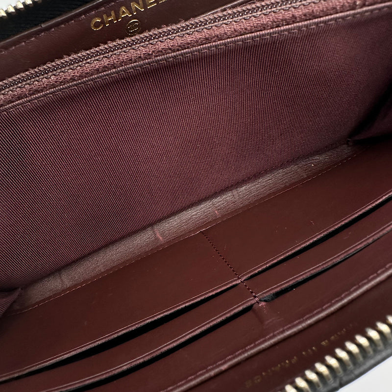 Portefeuille zippé classique