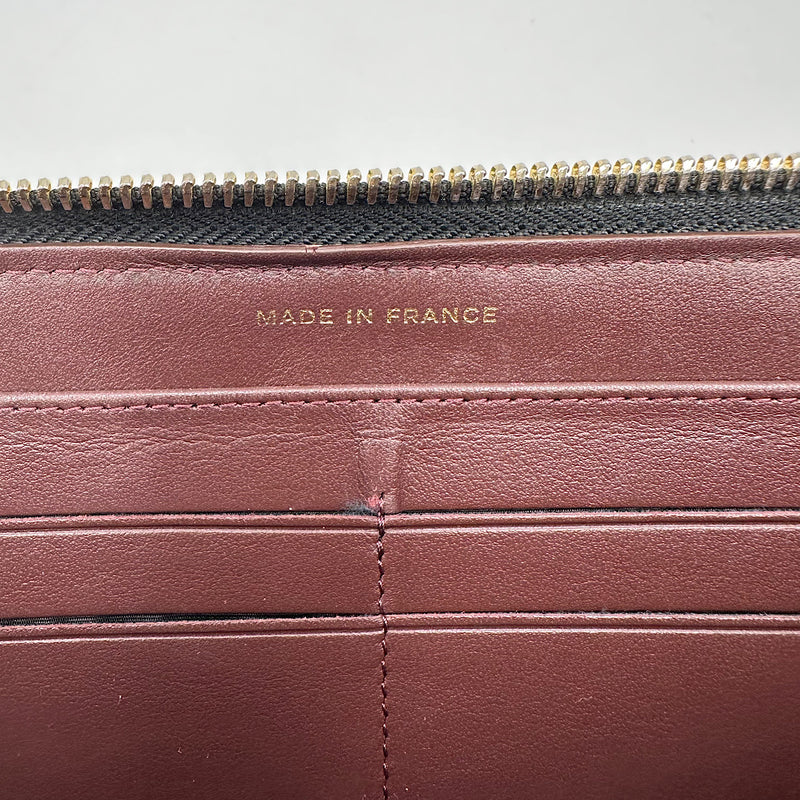 Portefeuille zippé classique