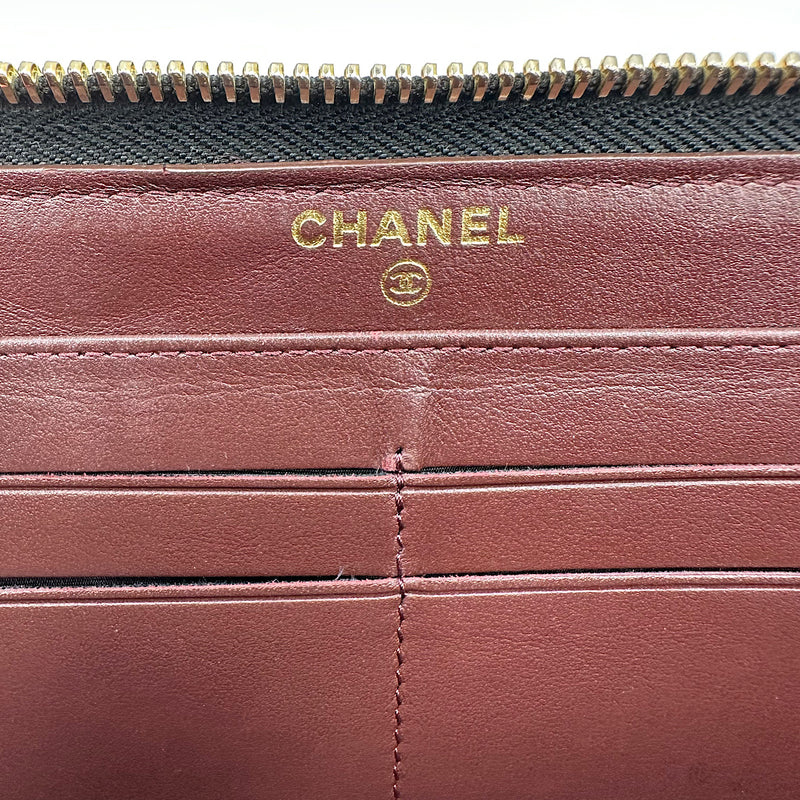 Portefeuille zippé classique